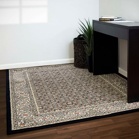 Dynamic Ancient Garden 57011 Navy Area Rug Collection