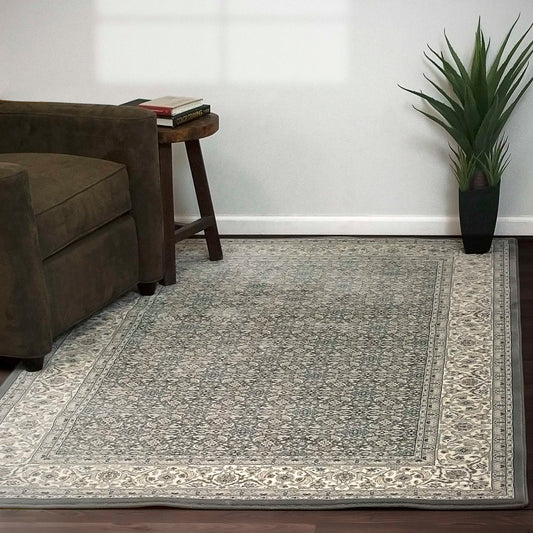 Dynamic Ancient Garden 57011 Grey-Cream Area Rug Collection