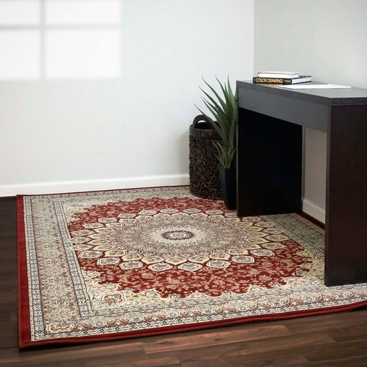 Dynamic Ancient Garden 57090 Red Area Rug Collection