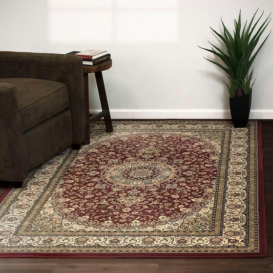 Dynamic Ancient Garden 57119 Red-Ivory Area Rug Collection