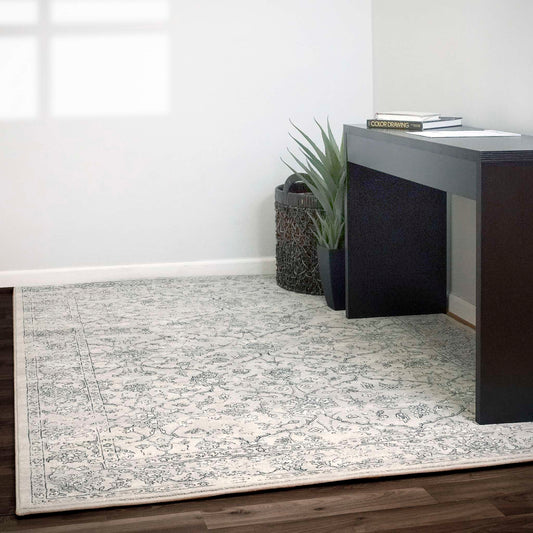 Dynamic Ancient Garden 57136 Silver-Grey Area Rug Collection