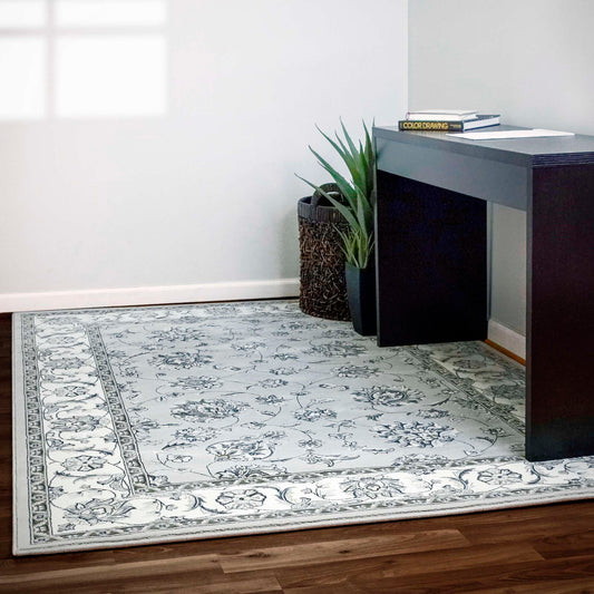 Dynamic Ancient Garden 57365 Soft Grey-Cream Area Rug Collection