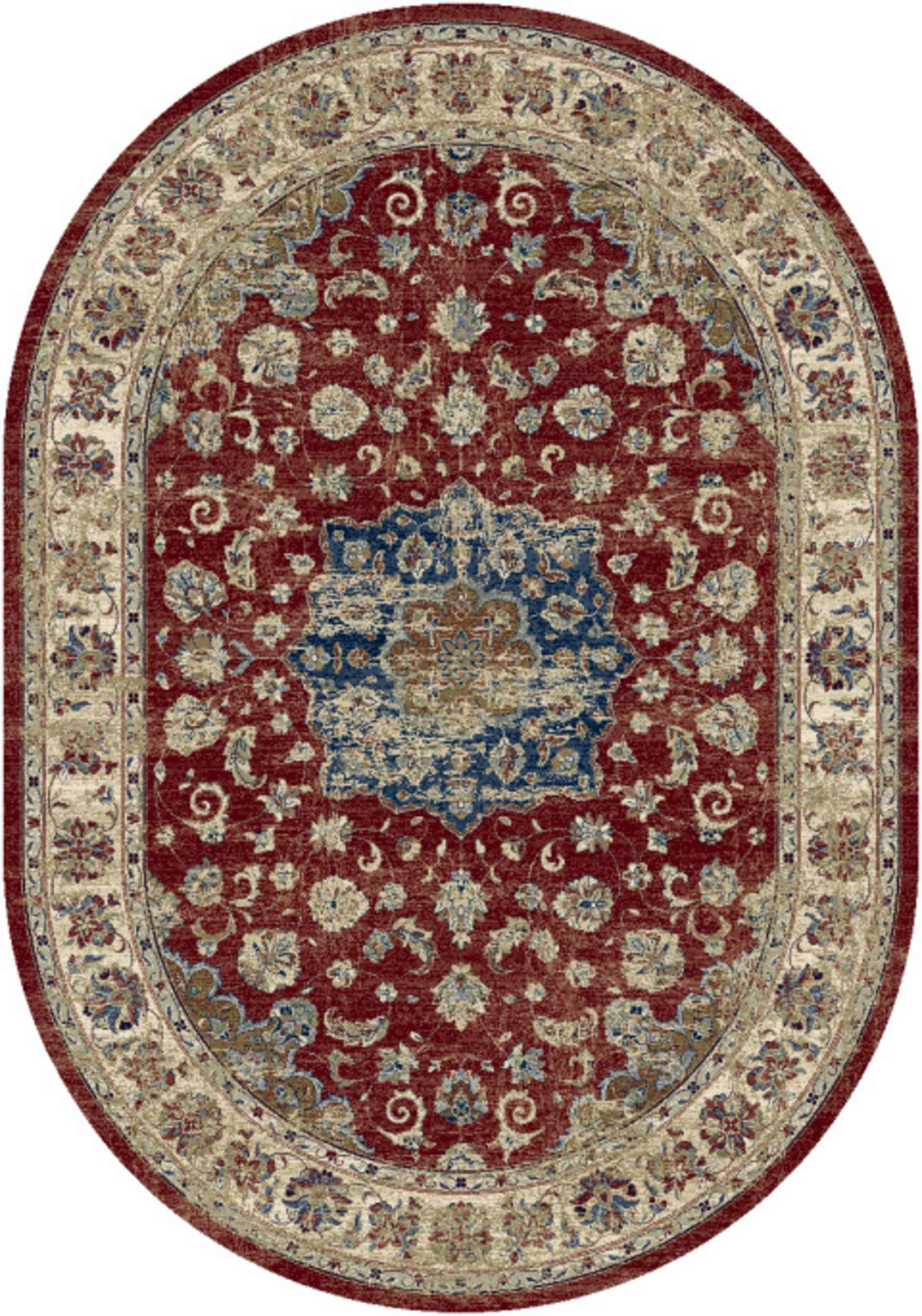 Dynamic Ancient Garden 57559 Red-Ivory Area Rug Collection