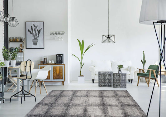 Dynamic Mehari 23095 Black-White Area Rug Collection