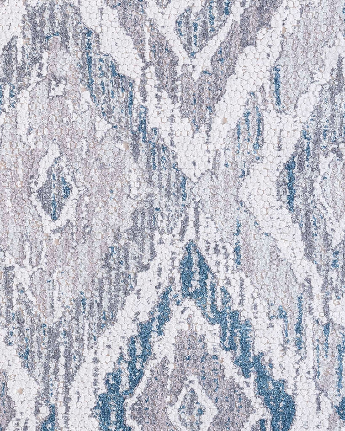 Dynamic Mosaic 1669 Cream-Grey-Blue Area Rug Collection