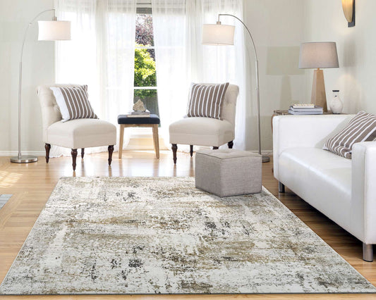 Dynamic Quartz 27050 Ivory-Grey Area Rug Collection