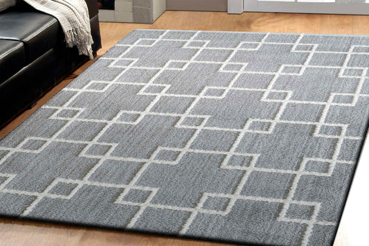 Dynamic Silky Shag 5901 Silver Area Rug Collection