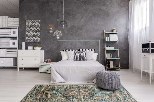 Dynamic Zodiac 6623 Grey-Blue Area Rug Collection