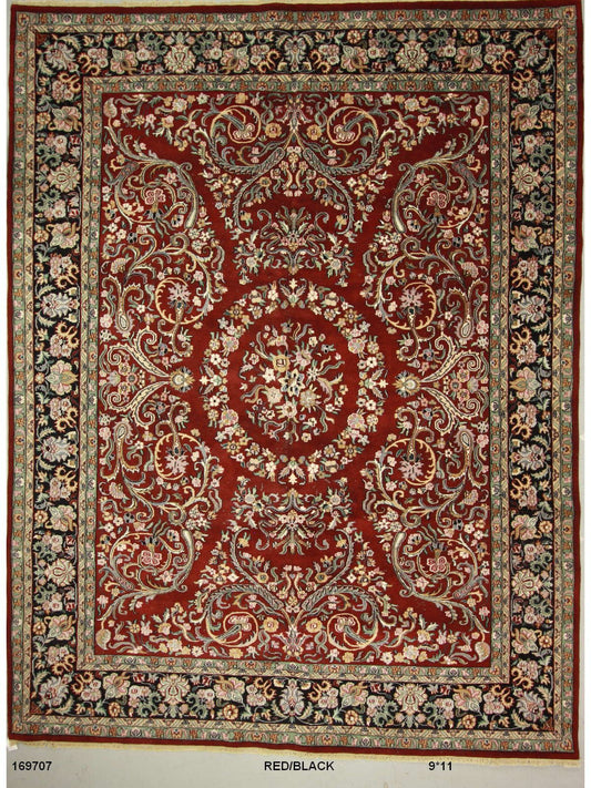 Traditional Red SK Oversize Hand Knotted Area Rug from India