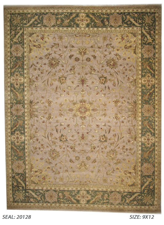 Traditional Camel GCH-1B 9x12 Hand Knotted Area Rug from India