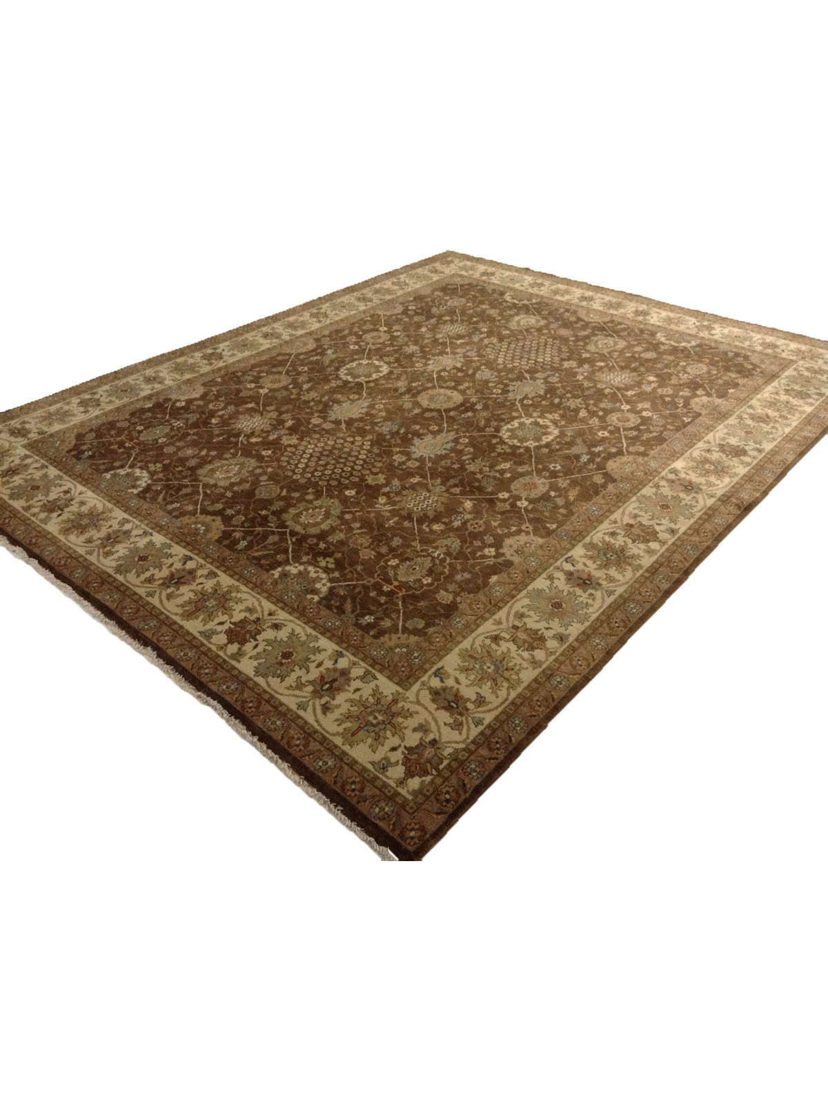 Traditional Brown GCH-18D 8x10 Hand Knotted Area Rug from India