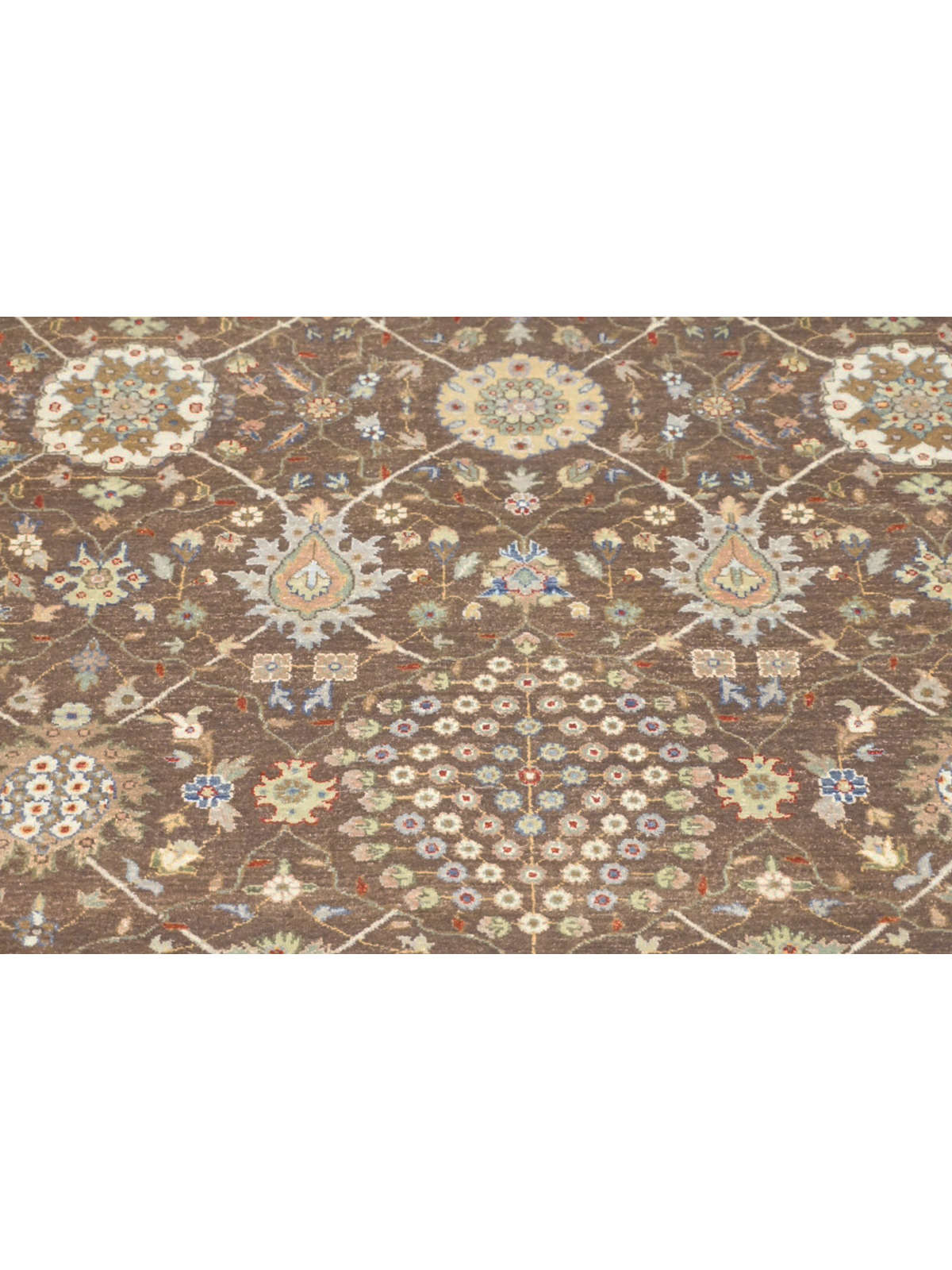 Traditional Brown GCH-18D 8x10 Hand Knotted Area Rug from India