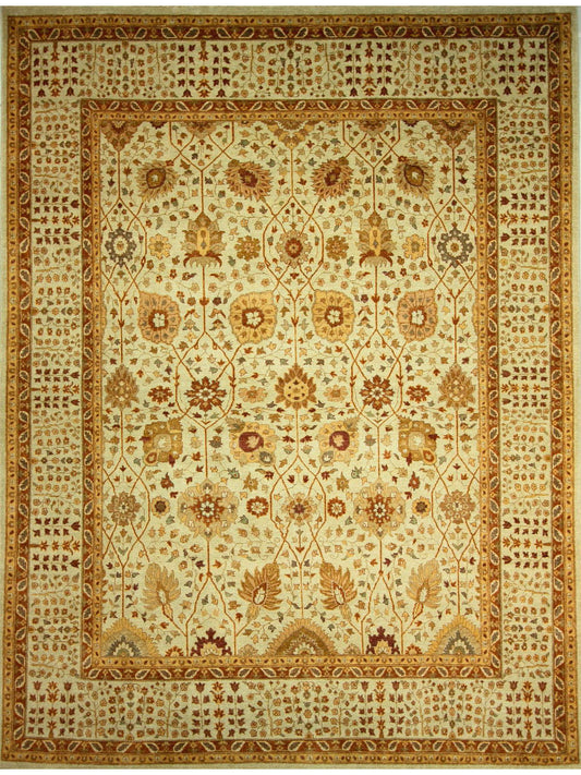 Traditional Bedge NANDINI 8x10 Hand Knotted Area Rug from India