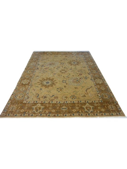 Traditional L.Gold ZL-8 8x10 Hand Knotted Area Rug from India