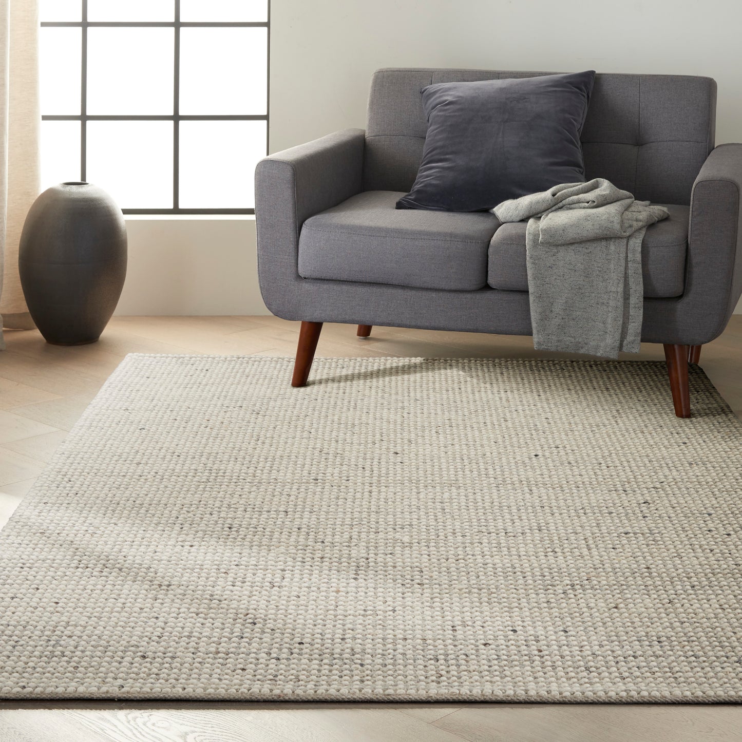 Calvin Klein Textured Dots Ck80 Area Rugs Collection