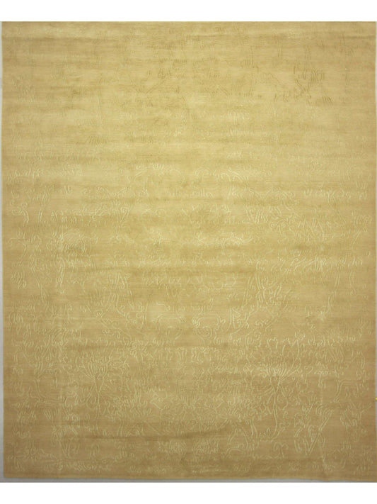 Modern L.Gold SEE SAME 8x10 Hand Knotted Area Rug from Nepal