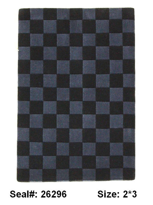 Modern Beige ASSORTED 2x3 Hand Knotted Area Rug from India