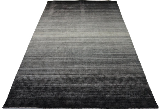 Modern Nb RAINBOW 6x9 Loom Knotted Area Rug from India