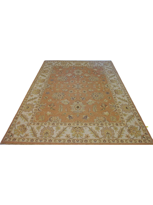 Traditional Lt.Blue 709 8x10 Flat Weave Area Rug from India