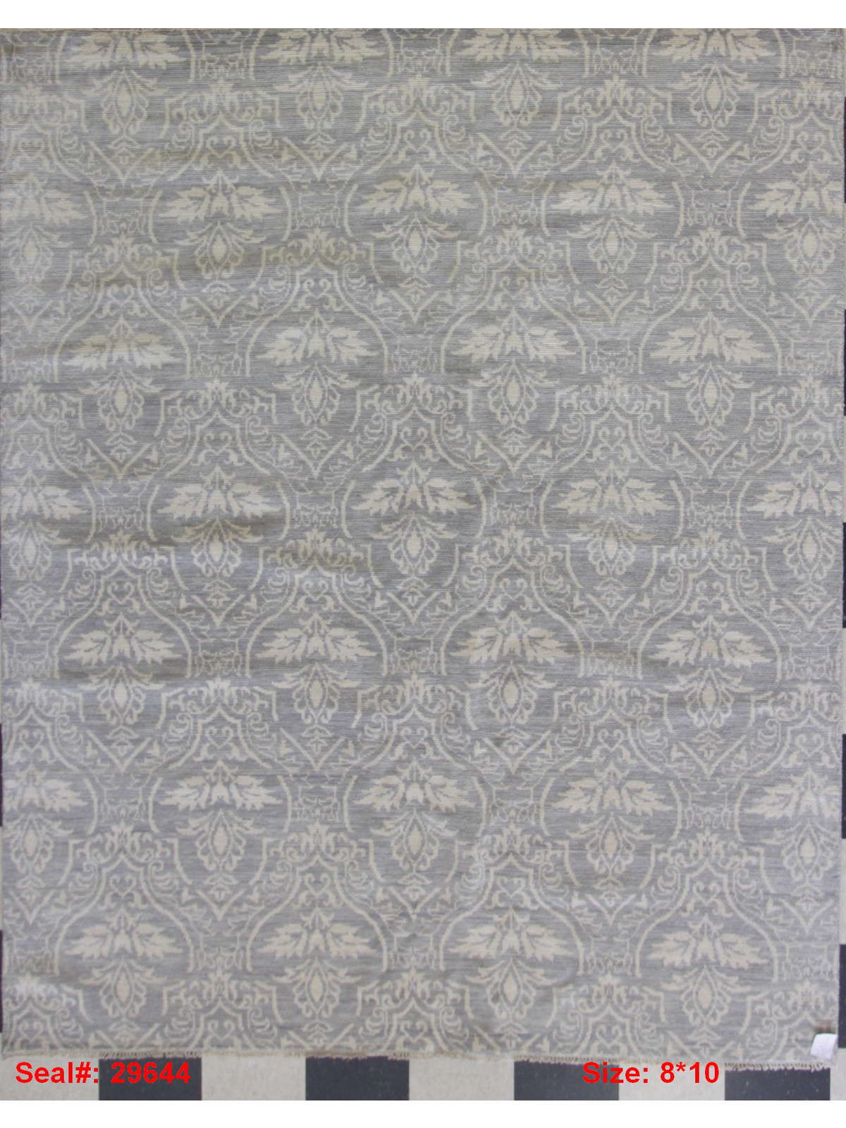 Modern Grey GC-162 8x10 Hand Knotted Area Rug from India