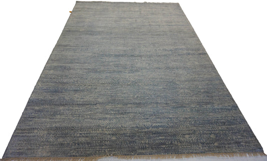 Modern Grey G HTP 111 6x9 Hand Knotted Area Rug from India