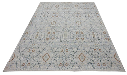 Traditional Multi AJ-3 10x14 Hand Knotted Area Rug from Pakistan