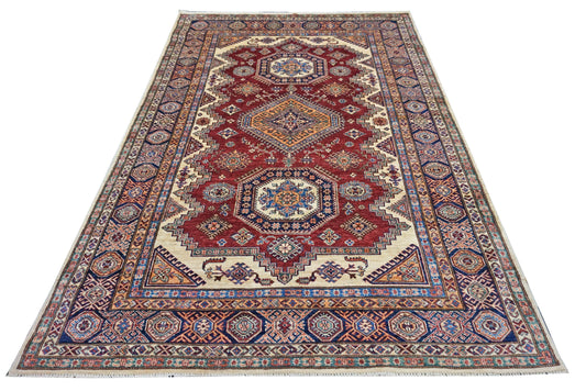 Traditional Multi SERAPI 6x9 Hand Knotted Area Rug from Pakistan