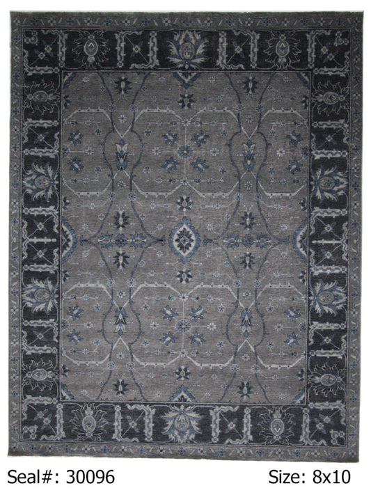 Traditional Hs 34a TR 32 A 8x10 Hand Knotted Area Rug from India