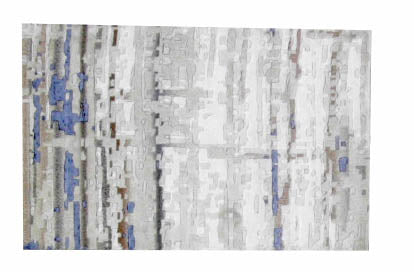 Modern Beige 26087 2x3 Hand Knotted Area Rug from India