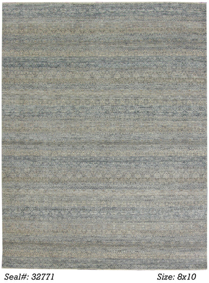Traditional Assorted K-827 8x10 Hand Knotted Area Rug from India