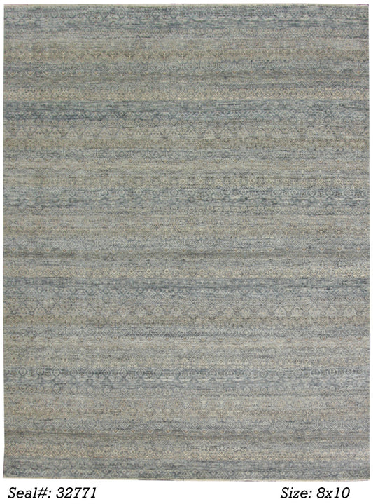Traditional Assorted K-827 8x10 Hand Knotted Area Rug from India