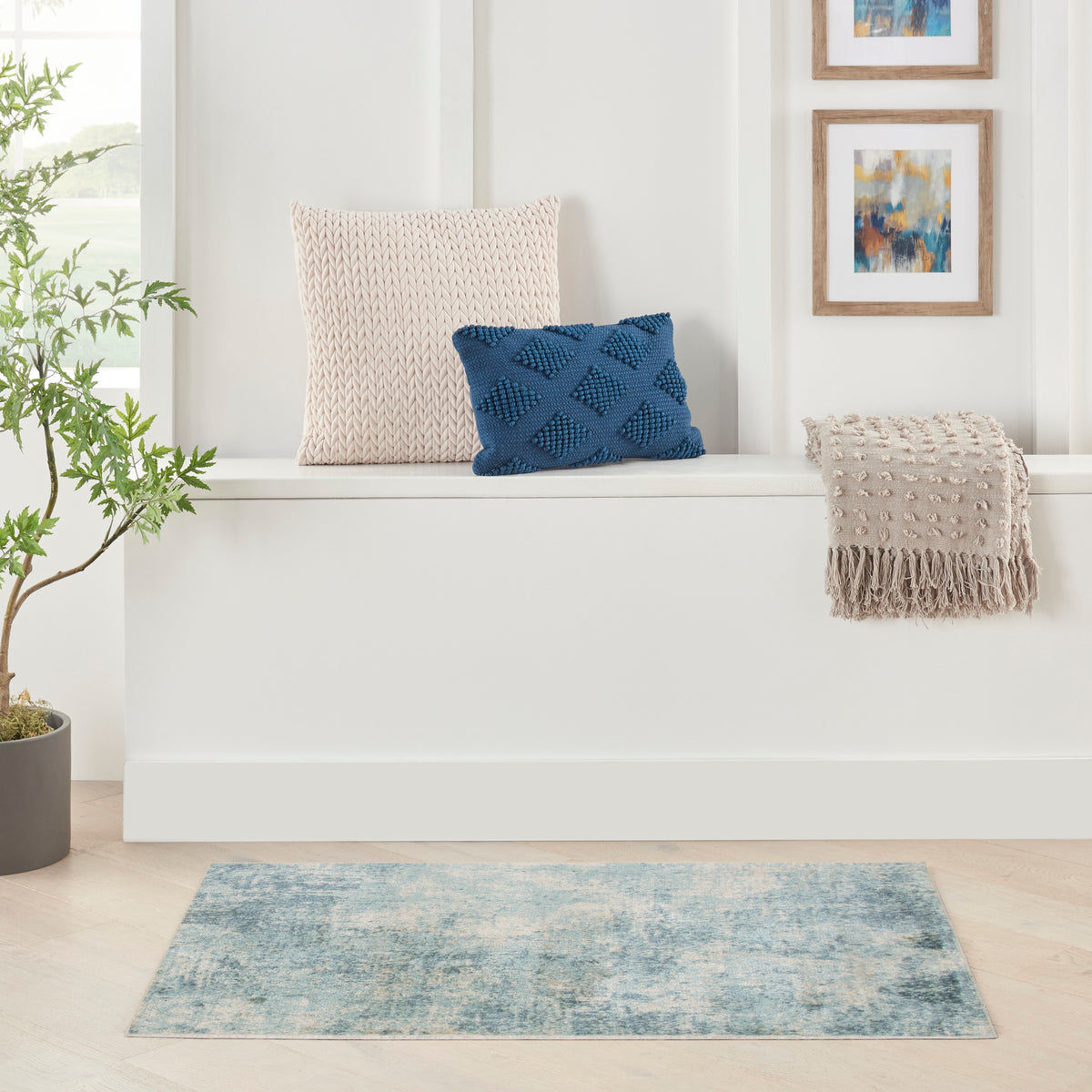 Nourison Home Astra Machine Washable Asw07 Area Rugs Collection