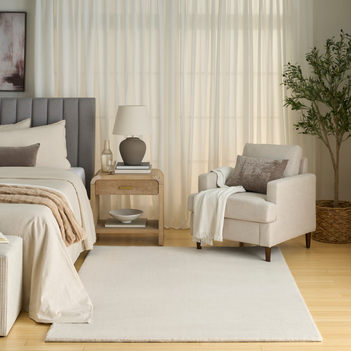 Nourison Home Soft Plush Rabbit Fur Sff01 Area Rugs Collection