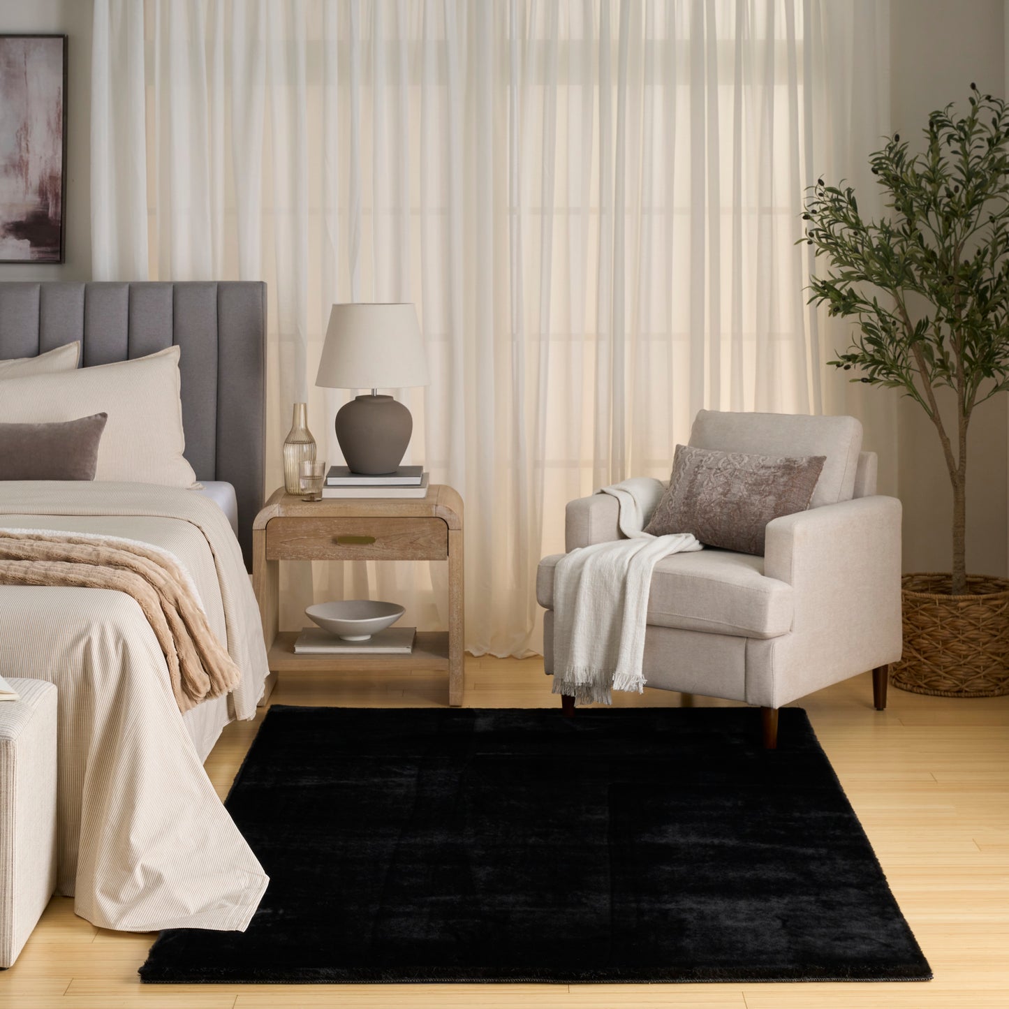 Nourison Home Soft Plush Rabbit Fur Sff01 Area Rugs Collection