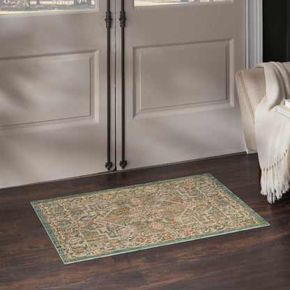 Nourison Home Antique Bloom Anb03 Area Rugs Collection