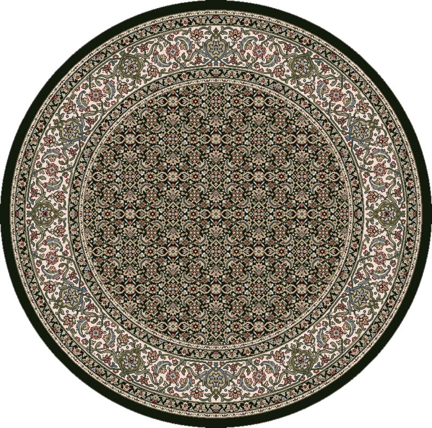 Dynamic Ancient Garden 57011 Black-Ivory Area Rug Collection