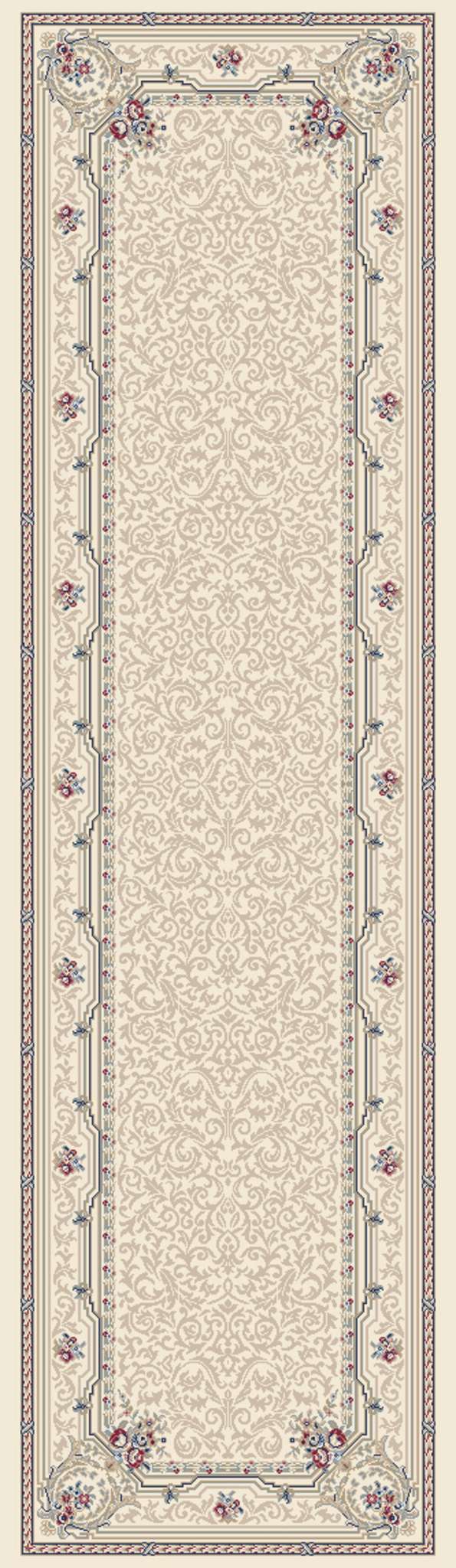 Dynamic Ancient Garden 57091 Ivory Area Rug Collection