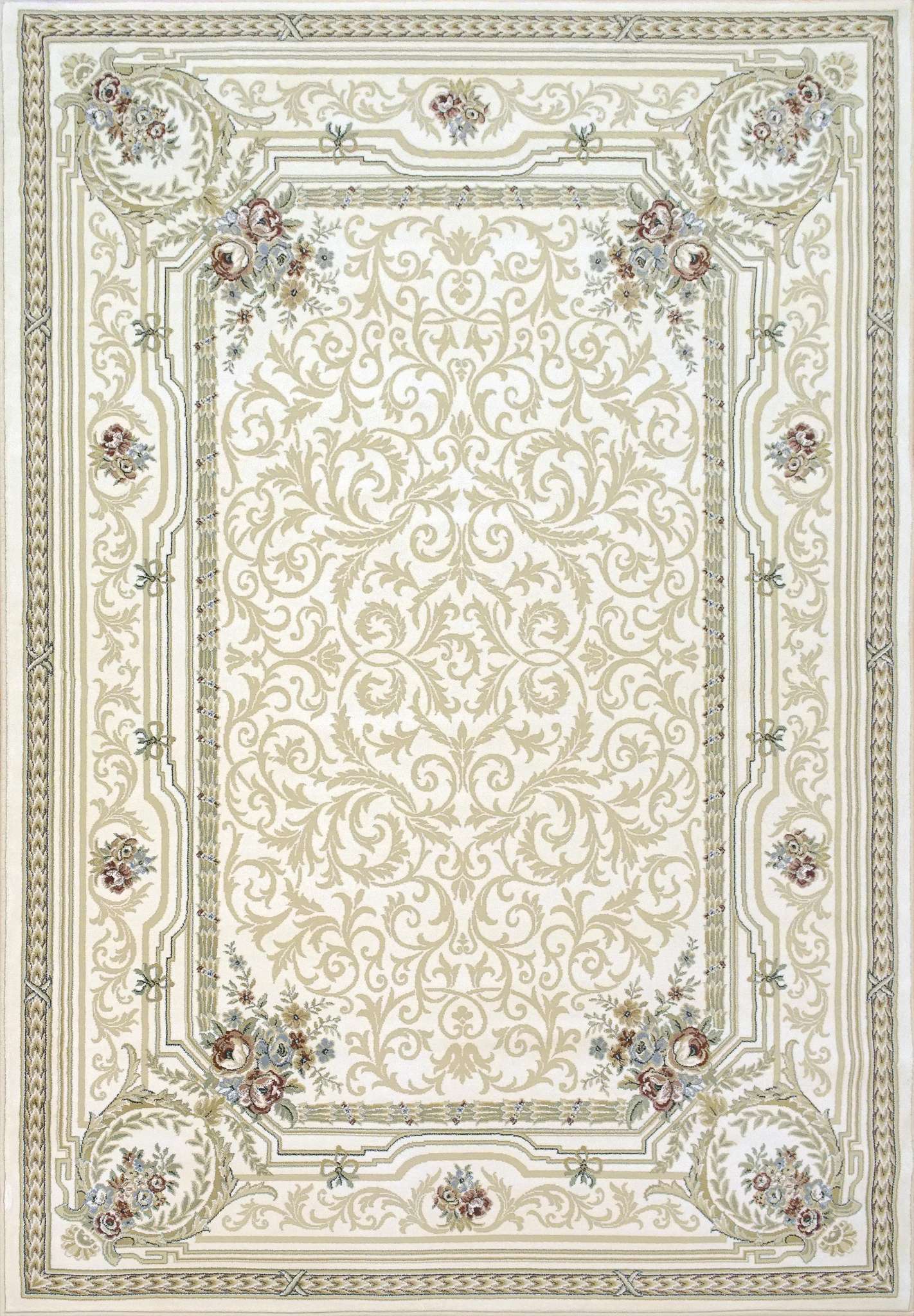 Dynamic Ancient Garden 57091 Ivory Area Rug Collection