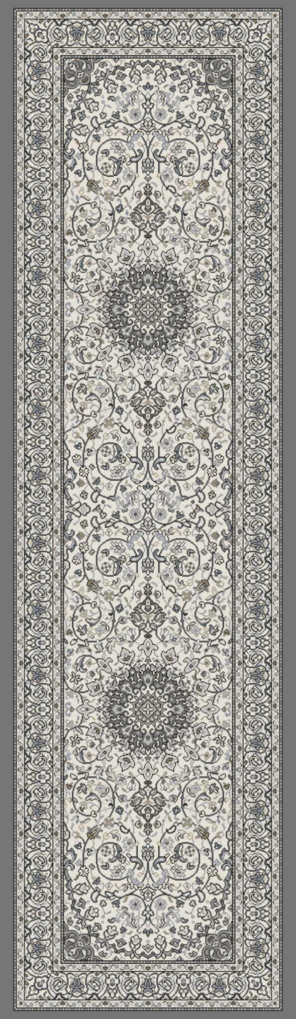 Dynamic Ancient Garden 57119 Cream-Grey Area Rug Collection
