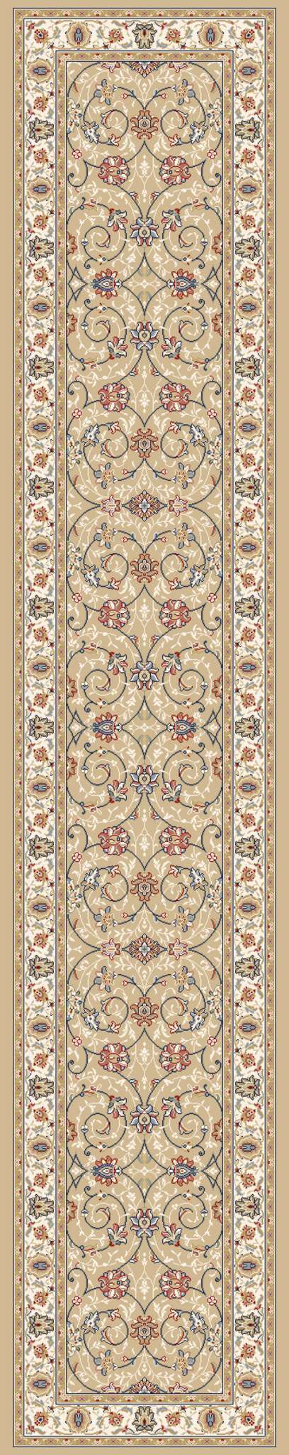 Dynamic Ancient Garden 57120 Lt Gold-Ivory Area Rug Collection
