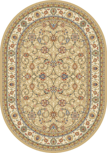 Dynamic Ancient Garden 57120 Lt Gold-Ivory Area Rug Collection
