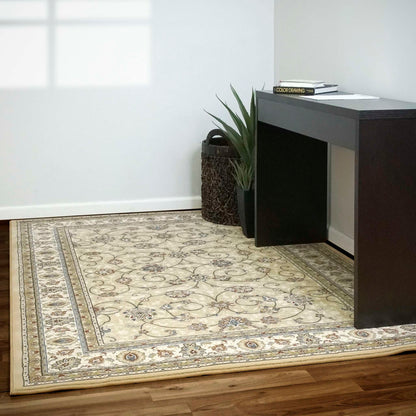 Dynamic Ancient Garden 57120 Lt Gold-Ivory Area Rug Collection