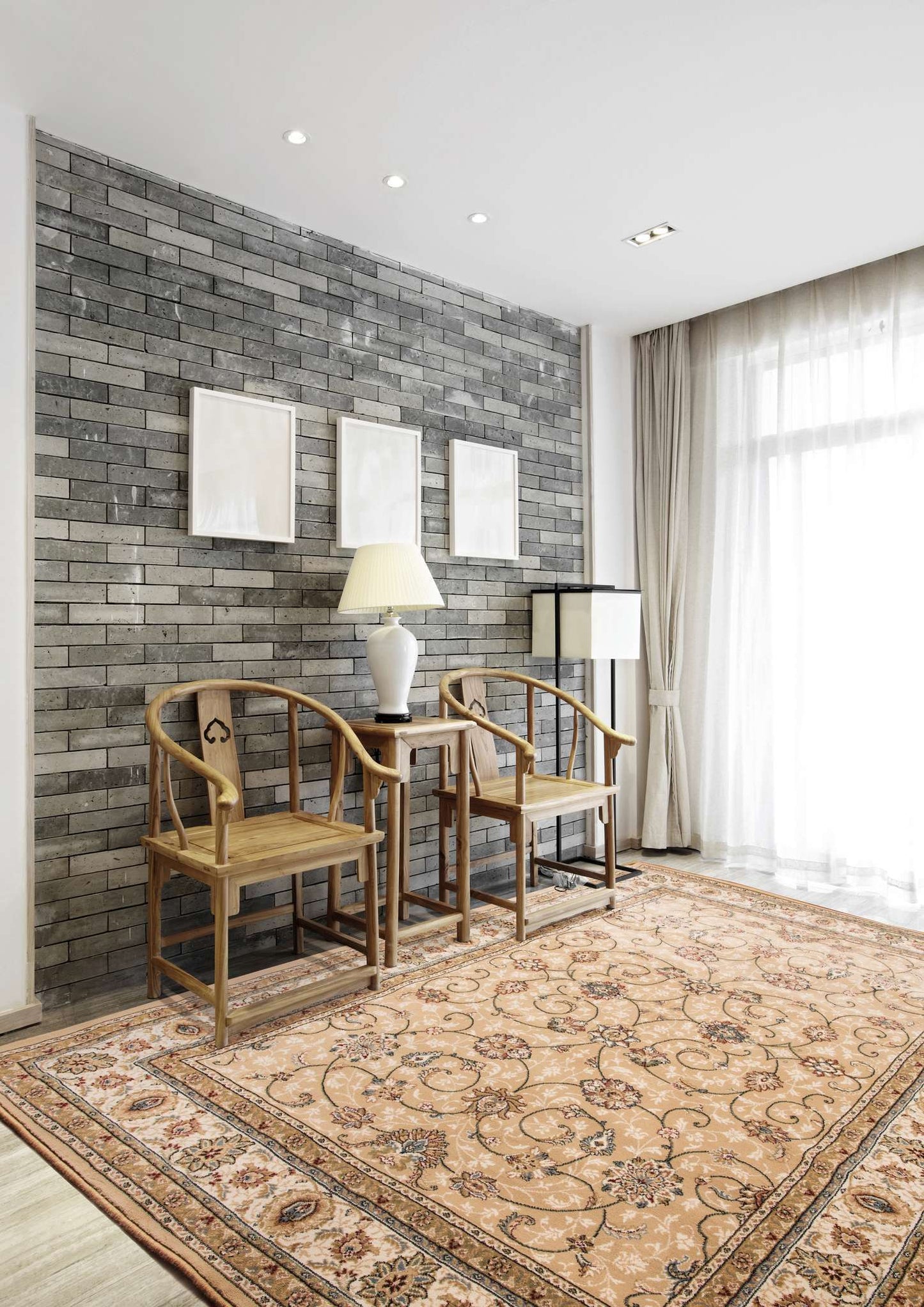 Dynamic Ancient Garden 57120 Lt Gold-Ivory Area Rug Collection