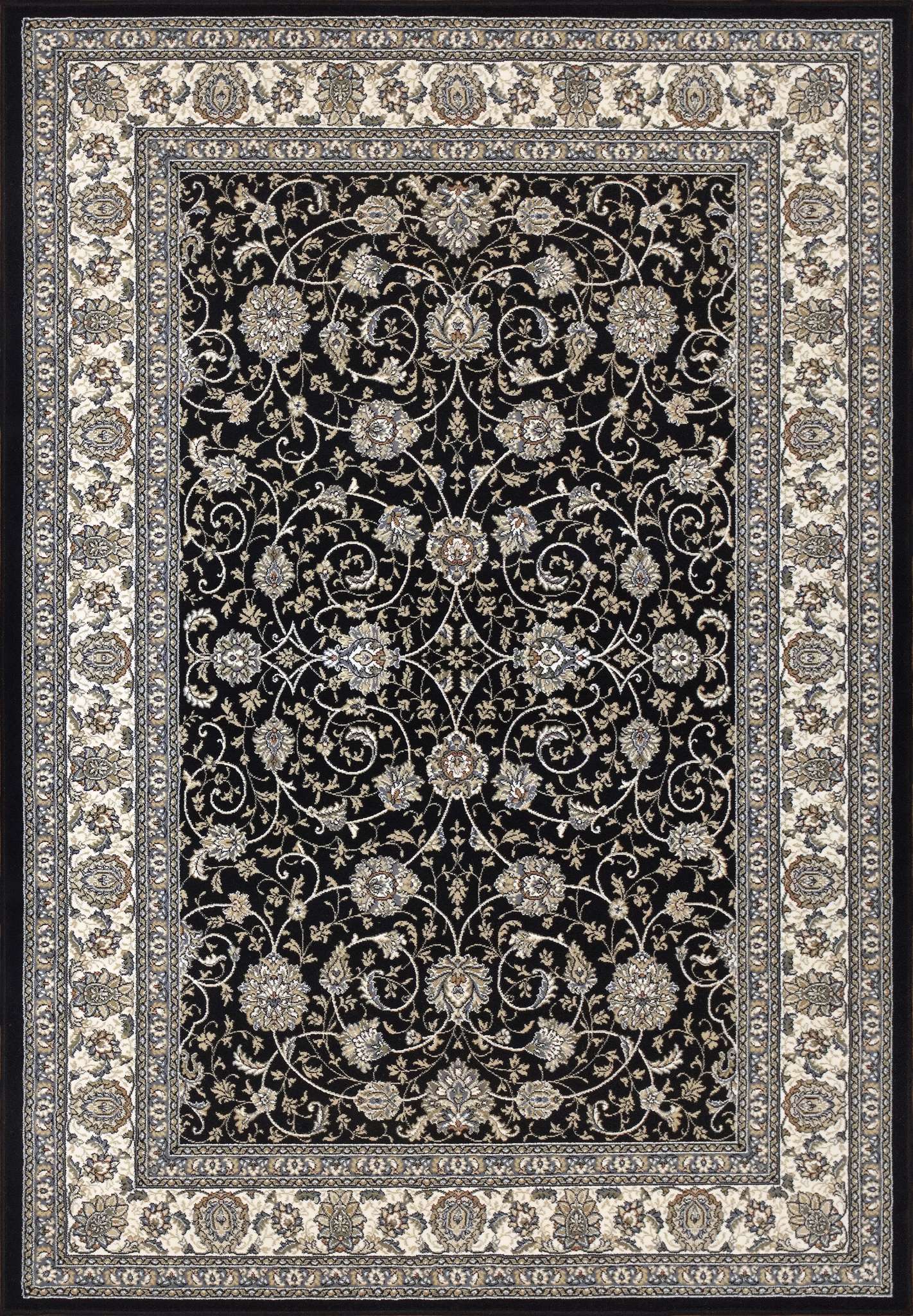 Dynamic Ancient Garden 57120 Navy Area Rug Collection