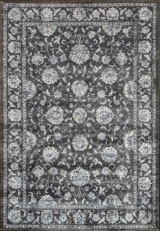 Dynamic Ancient Garden 57126 Charcoal-Silver Area Rug Collection