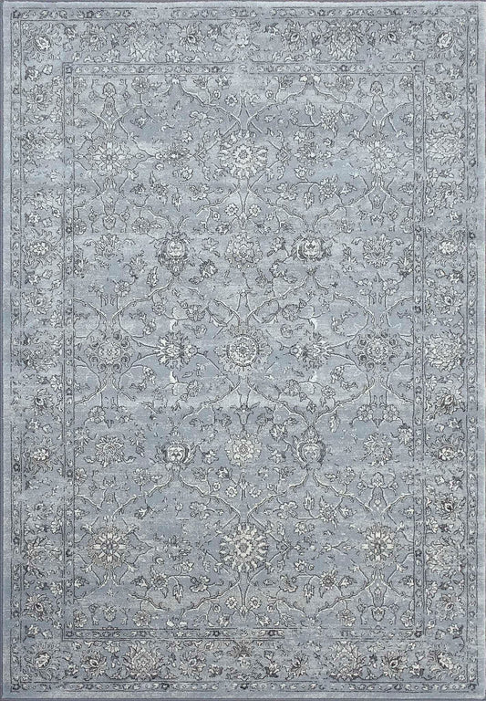 Dynamic Ancient Garden 57136 Steel Blue-Cream Area Rug Collection