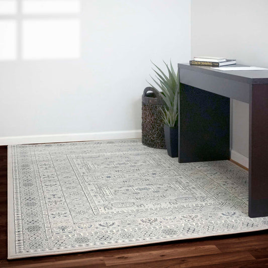 Dynamic Ancient Garden 57147 Silver-Grey Area Rug Collection