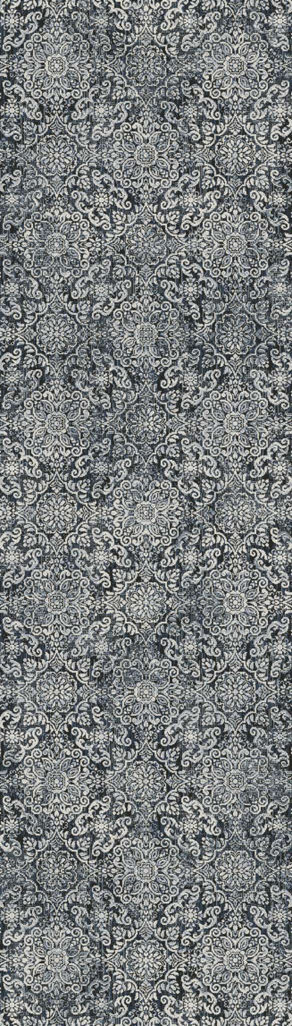 Dynamic Ancient Garden 57162 Steel Blue Area Rug Collection