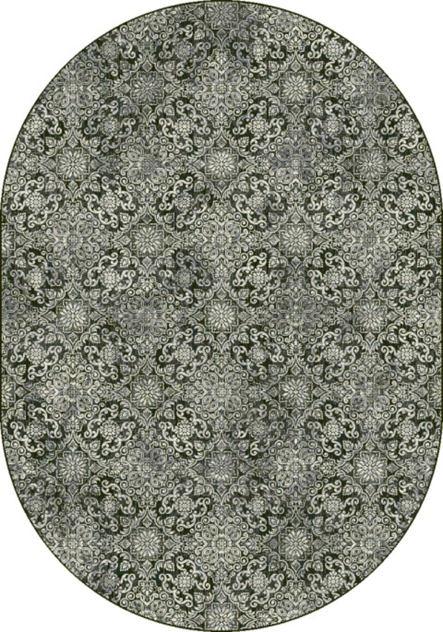 Dynamic Ancient Garden 57162 Steel Blue Area Rug Collection
