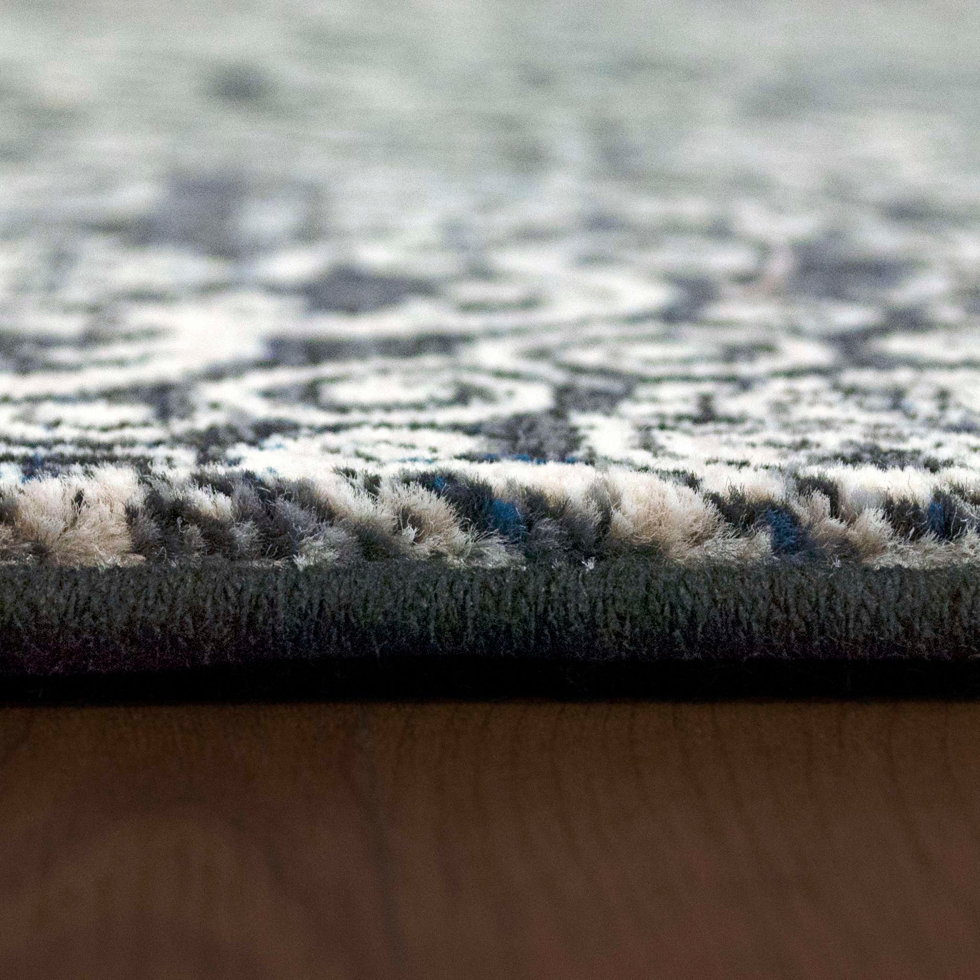 Dynamic Ancient Garden 57162 Steel Blue Area Rug Collection